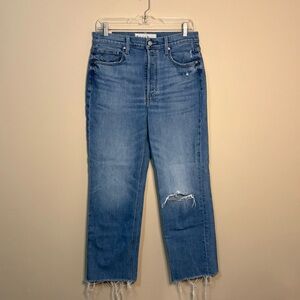 Frank And Eileen The Monaghan Mom Jean Distressed 1997 Wash Button Fly Size 30